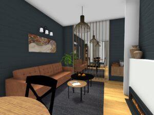 kreativno uređenje boravka malog stana