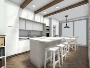 stan 61 m2- otok u kuhinji