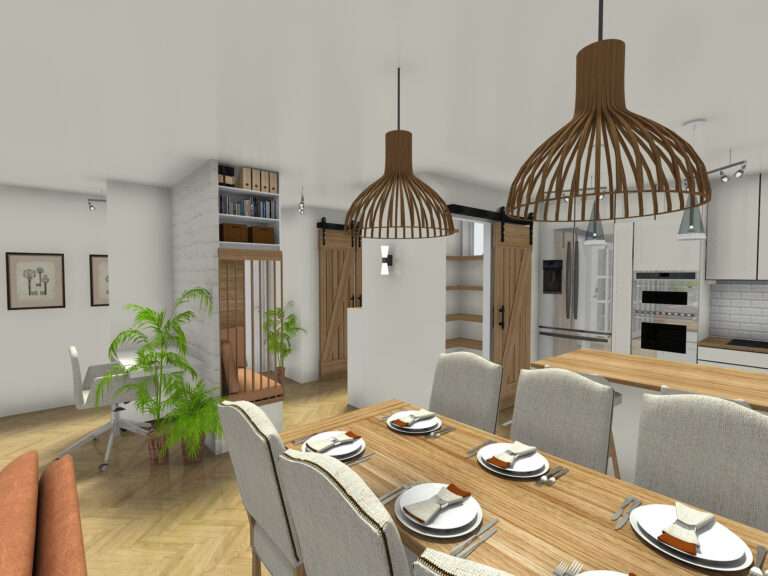 open space boravak i kuhinja