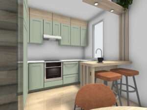 sage green kitchen